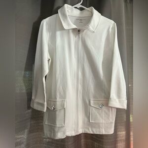 NWOT Karen Scott Sport zip up jacket.